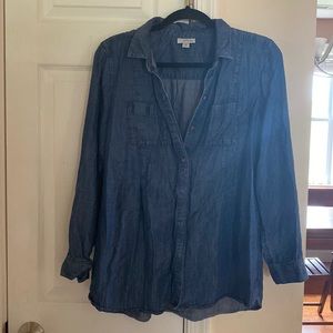 Comfy denim button up